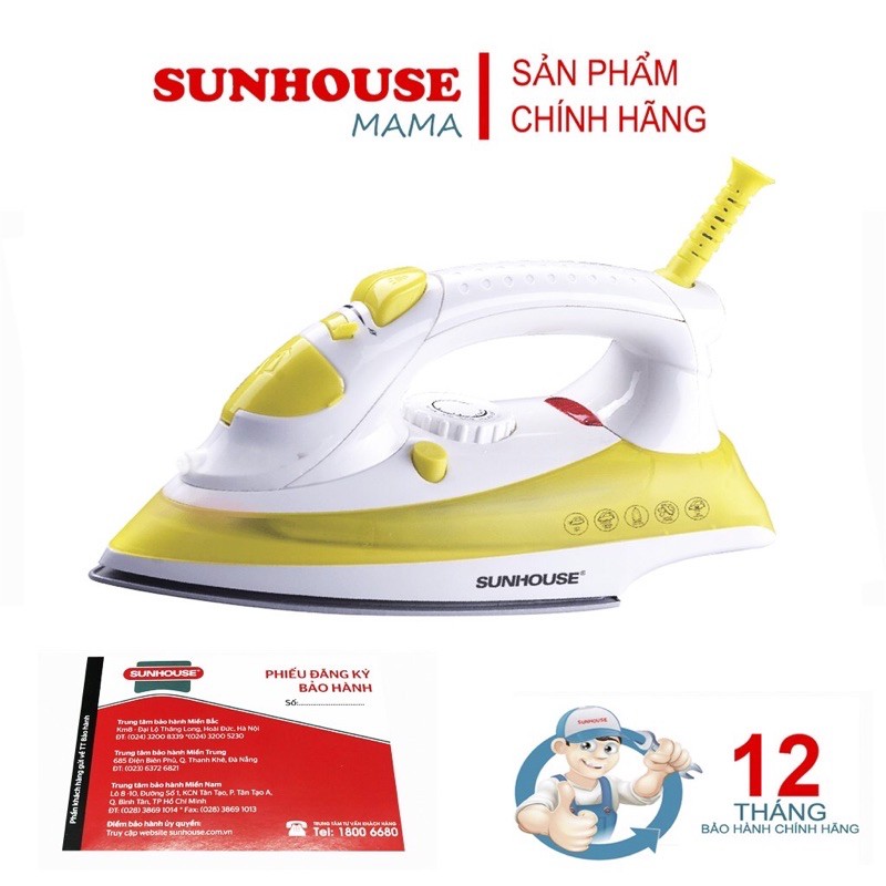 [Miễn Ship] Bàn Là Hơi Nước Sunhouse SHD2067 Hàng chính hãng-lỗi 1 đổi 1 trong 1 tuần