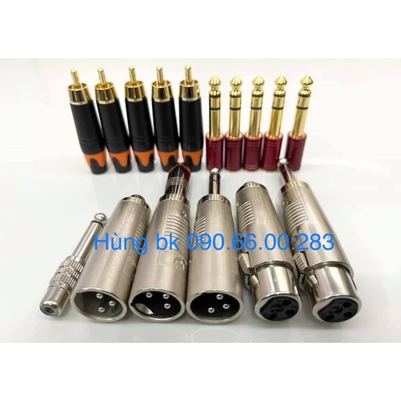 Jack canon đực cái chuyển đầu 6ly hoặc AV