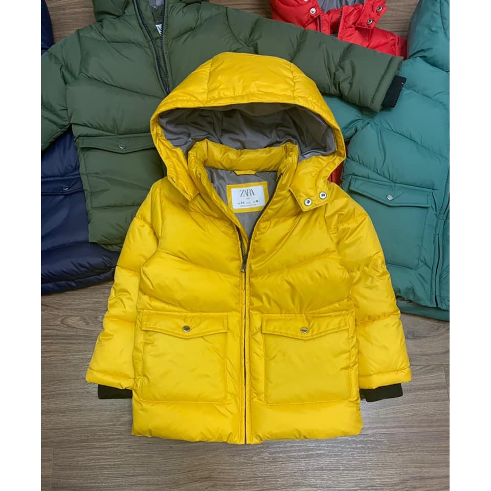 Áo phao dáng dài bé trai ZARA nhiều màu