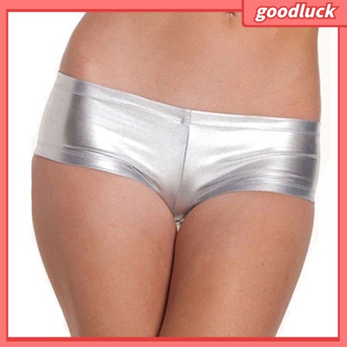 [GOLUK] Quần Short Mini Ánh Kim Loại Lấp Lánh Nổi Bật Đi Tiệc Khiêu Vũ Punk Cho Nữ