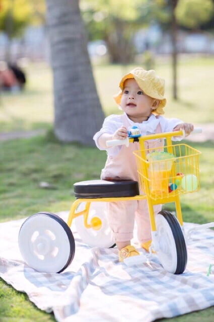 Xe đạp 3 bánh kiểu Nhật cute cho các bé nhé các mom