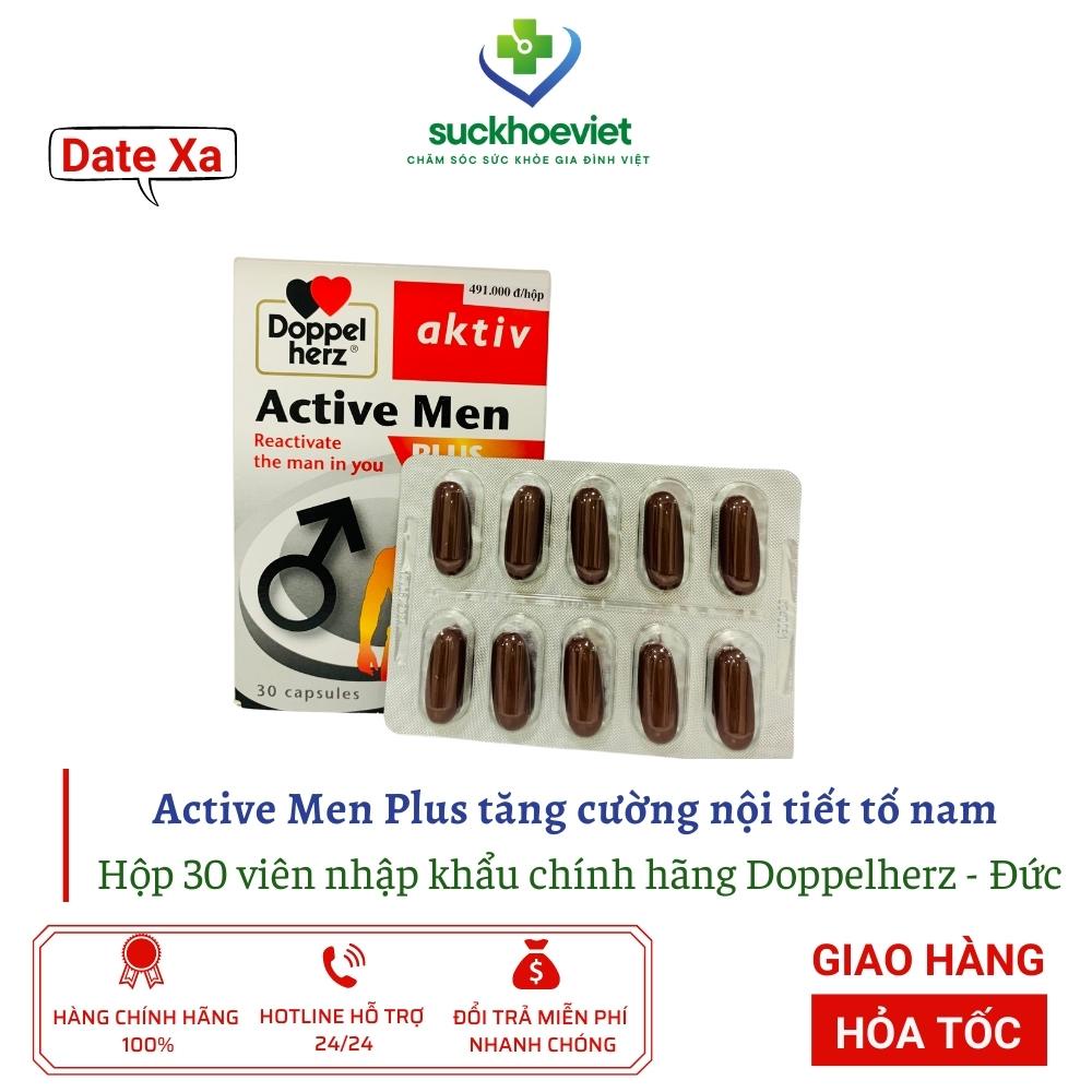 Active Men Plus Doppelherz tăng cường sinh lý nam hộp 30 viên