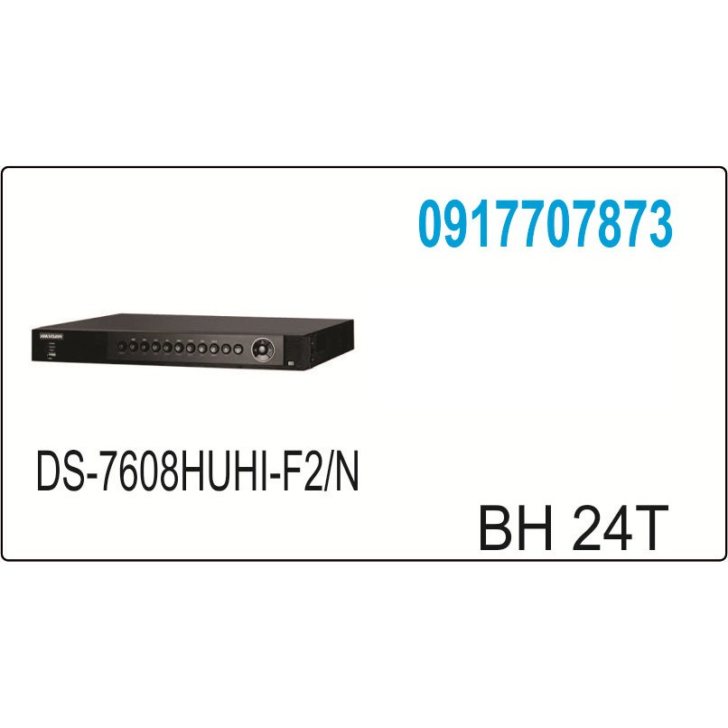 Đầu ghi 8 kênh tương thích TVI-HD/AHD/Analog/IPC DS-7608HUHI-F2/N