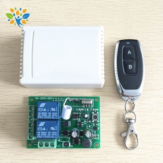 Mô đun rơ le điều khiển từ xa không dây 433 mhz 220v 2ch + điều khiển rf 433mhz
