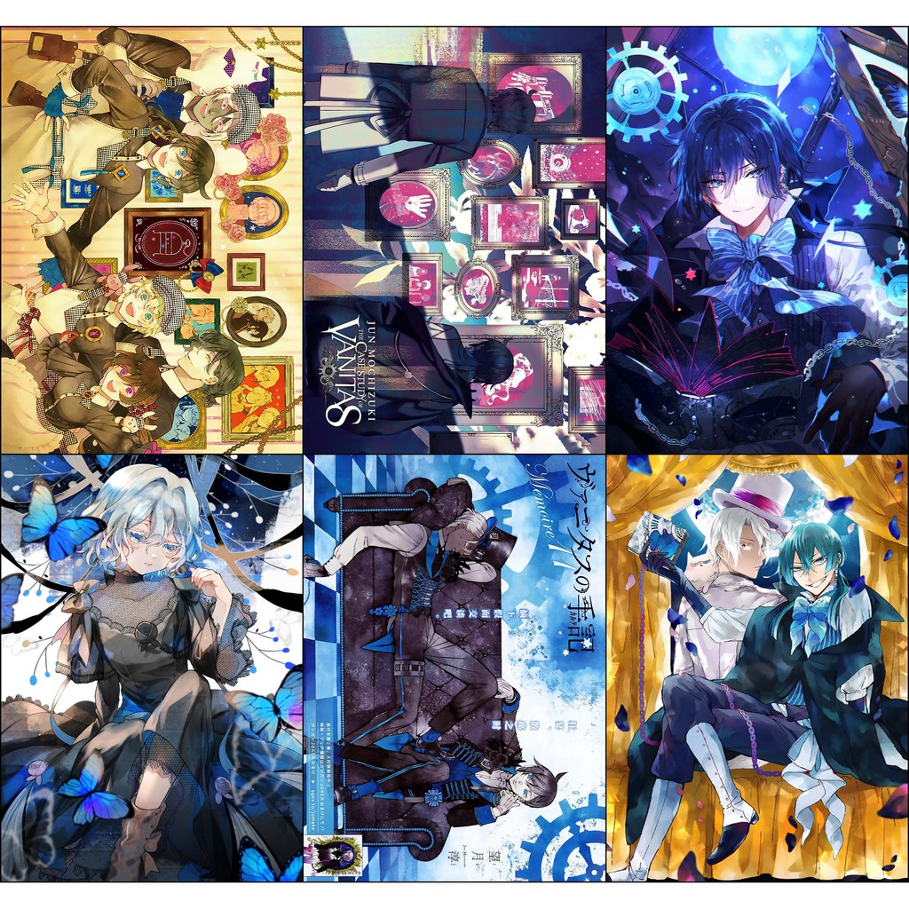 Bộ 6 Poster anime Vanitas no Carte - Hồi kí Vanitas   - A3,A4,A5