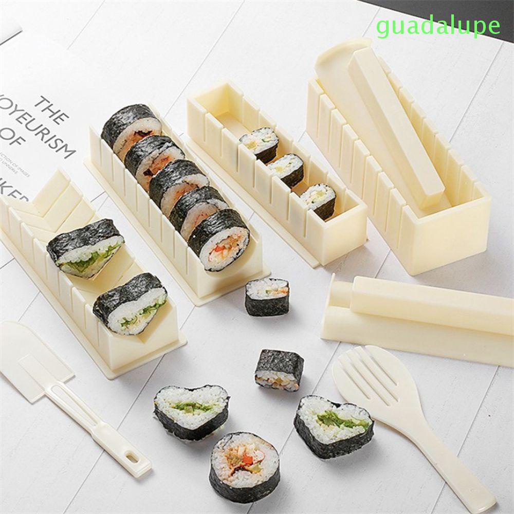 Khuôn làm cơm cuộn sushi hình vuông/ tròn/ trái tim đa năng tiện lợi