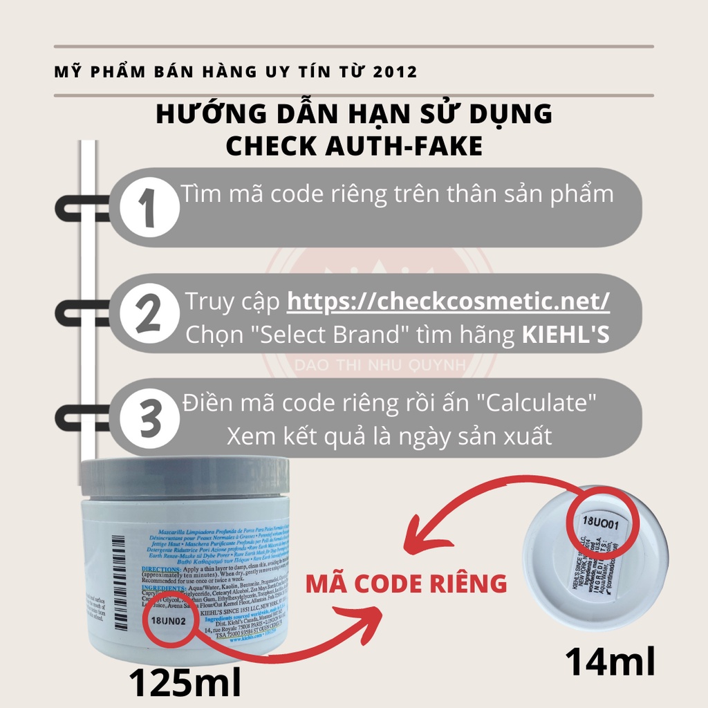 Mặt Nạ Đất Sét Kiehls Rare Earth Deep Pore Cleansing Masque Mask Kiehl 's Mini 14ml - 125ml | daothinhuquynh