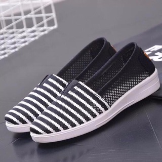 Giày lười lưới phối màu