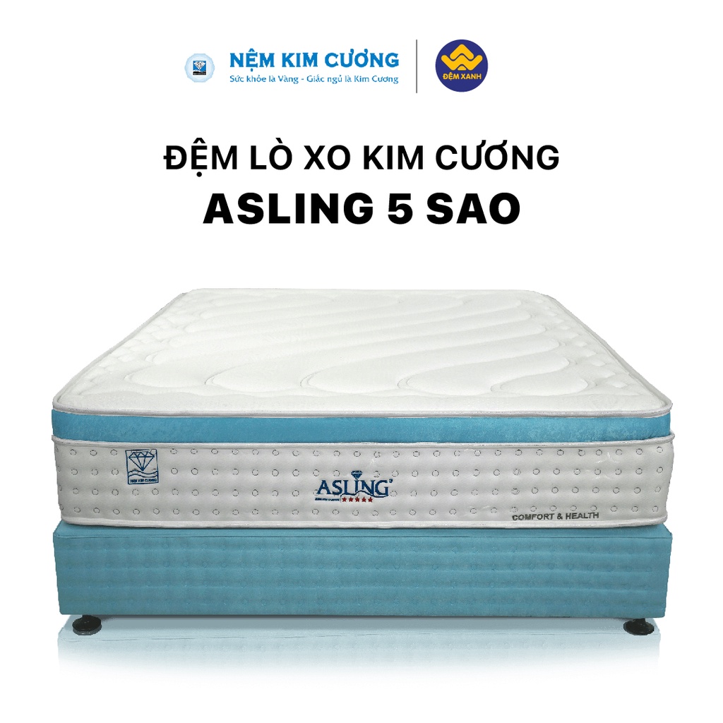 Đệm lò xo Kim Cương AsLing 5 sao