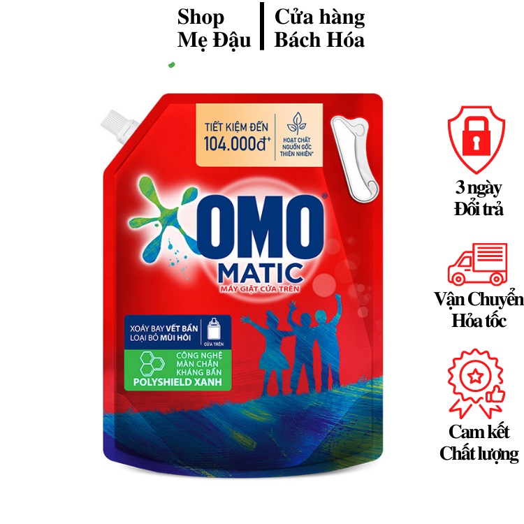 SALE Nước giặt OMO Matic Comfort Hương Hoa Hồng túi 2.3KG (MỚI) (Siêu HOT)