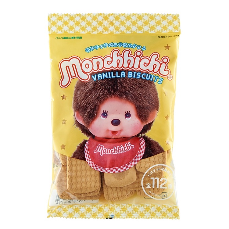 Bánh quy Hokka Nhật Bản gói 75g vị vanilla hình Monchhichi