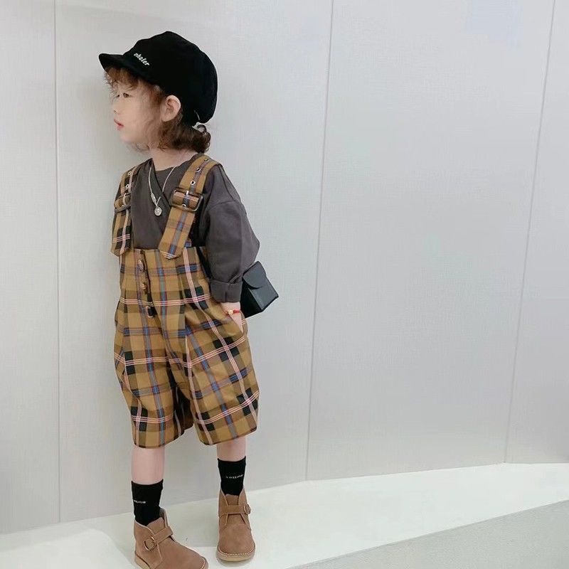 Quần Short Họa Tiết Sọc Caro Thiết Kế Mới Thời Trang Mùa Xuân Hè Theo Phong Cách Hàn Quốc Cho Bé