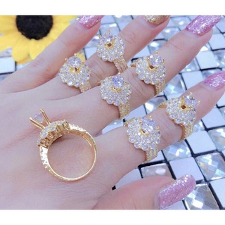 Nhẫn nữ xoàn dát vàng 18 cao cấp mẫu mới cực đẹp