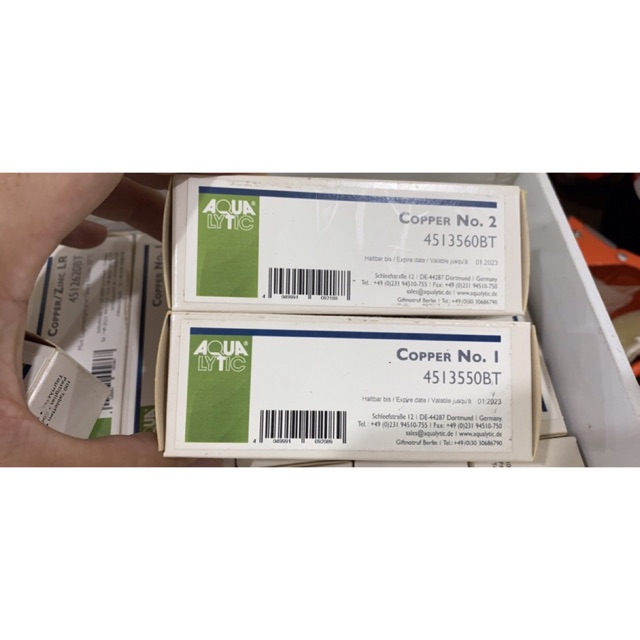 Dung dịch chuẩn đồng copper cho máy Aqualytic đồng - Hóa Chất Hãng Aqualytic