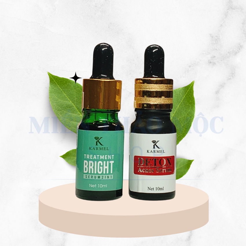 Bộ đôi Serum Detox Karmel & Serum Treatment Bright Kamel - Mờ Thâm Nám, Mụn, Sáng Da Karmel