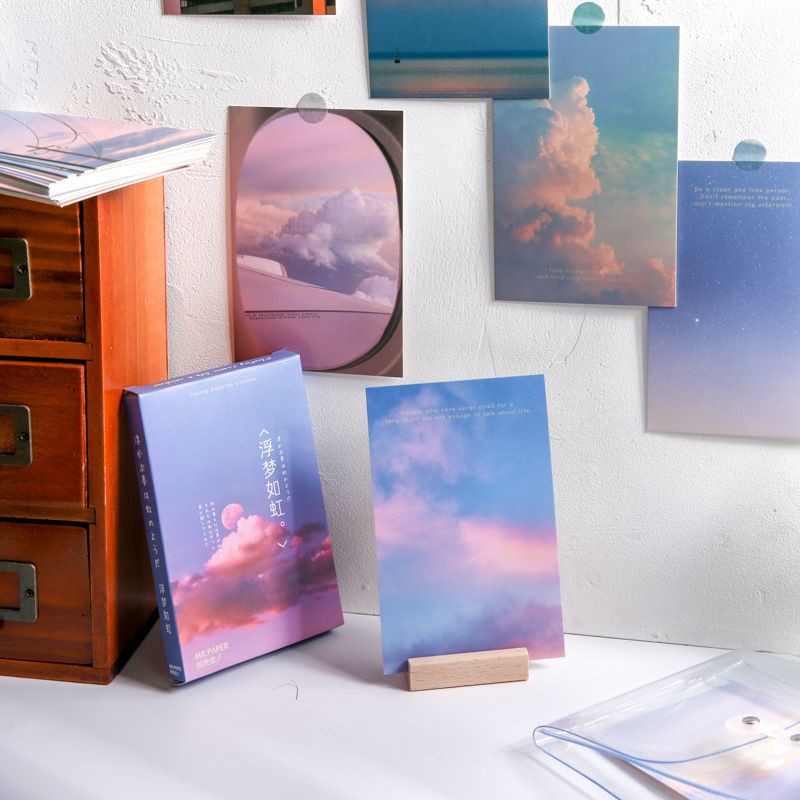 Postcard Trang Trí Tường Decor Phòng Quán Cafe Bưu Thiếp Chụp Ảnh Khoảnh Khắc Rực Rỡ
