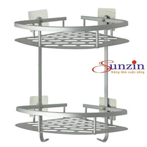 Kệ nhôm treo góc 2 tầng Sunzin