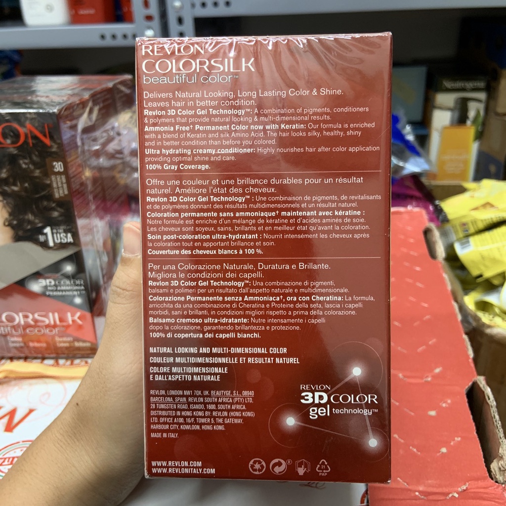 Nhuộm tóc Revlon Colorsilk Beautiful Color của Ý - EDS Hàng Mỹ Đi Air