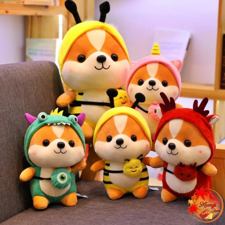 Gấu Bông Chó Shiba Cosplay Cute mềm mịn Size 25 cm | BigBuy360 - bigbuy360.vn