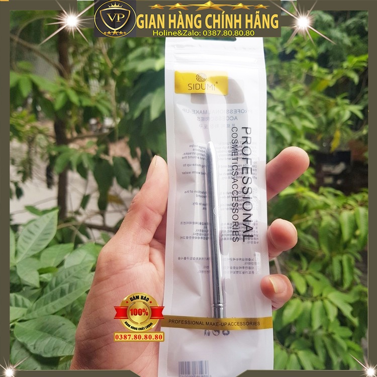 Cọ chổi đánh son môi 2 đầu có nắp dùng tán son tô son vẽ viền môi đánh phấn mắt và kẻ mắt chính hãng sidumi hàn quốc