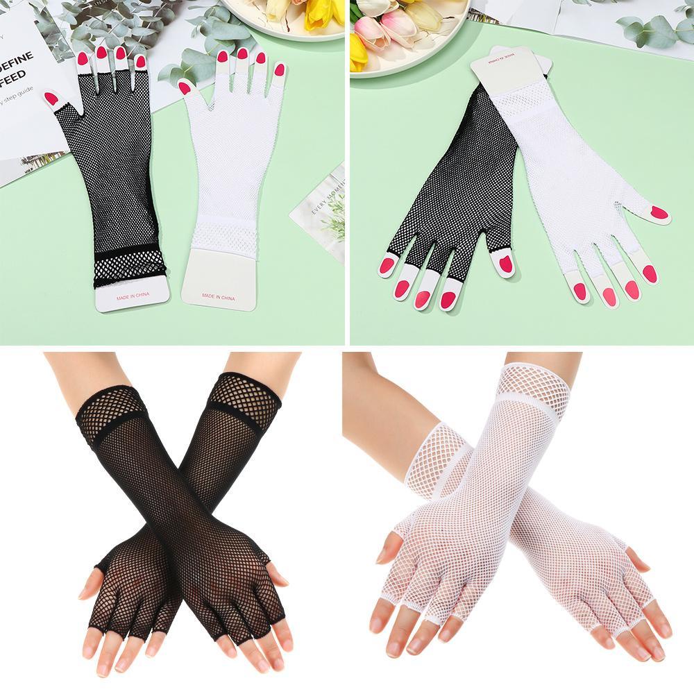JONYE Găng Tay Lưới Hở Ngón Cho Bé Gái
