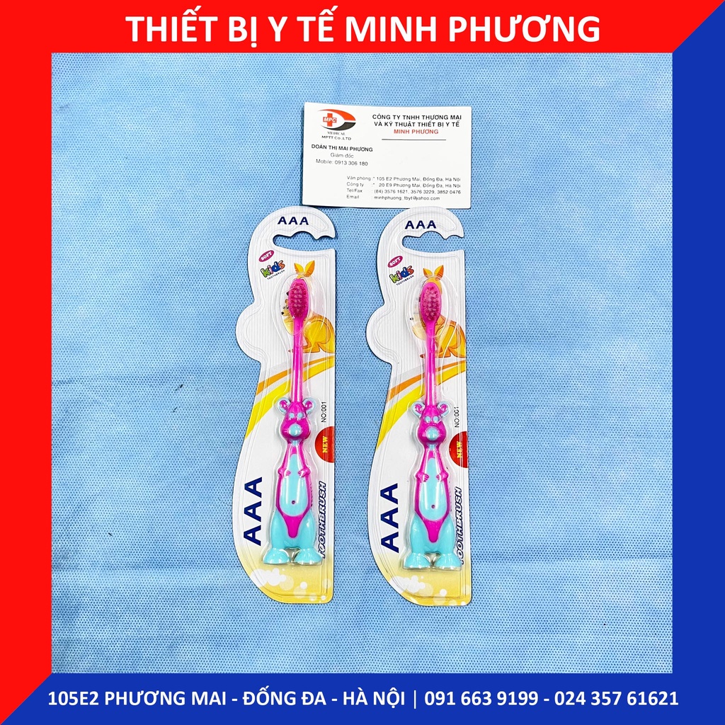 Bàn chải đánh răng trẻ em hình thú ngộ nghĩnh (màu ngẫu nhiên)