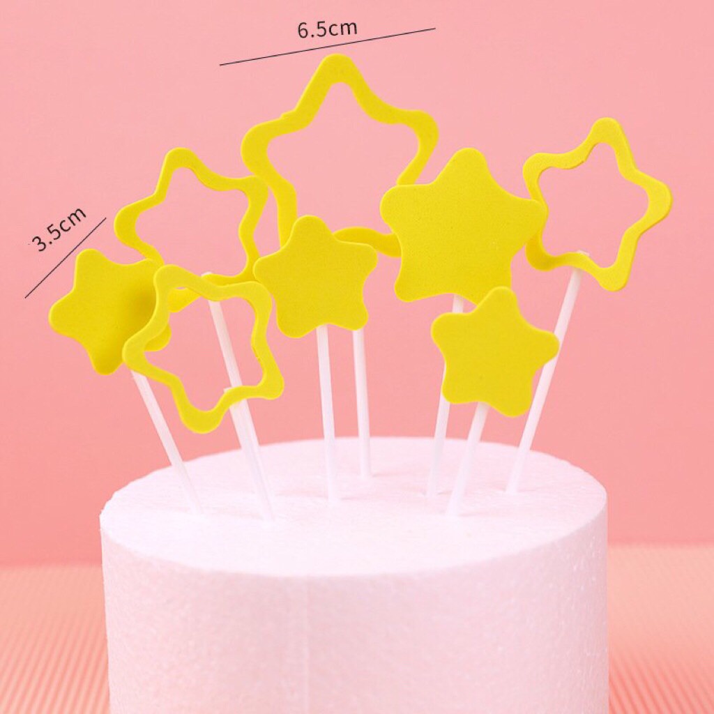 [SIÊU RẺ❤️] – Que cắm ngôi sao (Xốp) - Trang trí bánh sinh nhật bánh kem