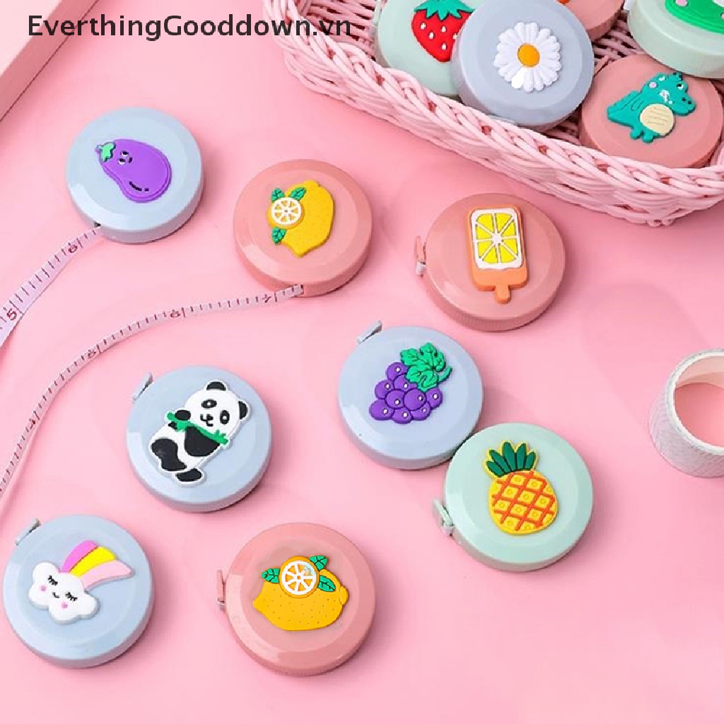 Everthinggooddown 1 Thước Dây Di Động Đo Cơ Thể Họa Tiết Hoạt Hình Dễ Thương Có Thể Thu Gọn