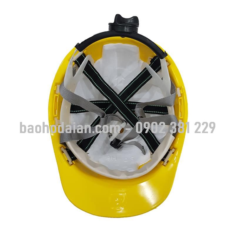Nón bảo hộ lao động nhựa ABS kiểu Norh màu vàng (NHP02-V-ABS)