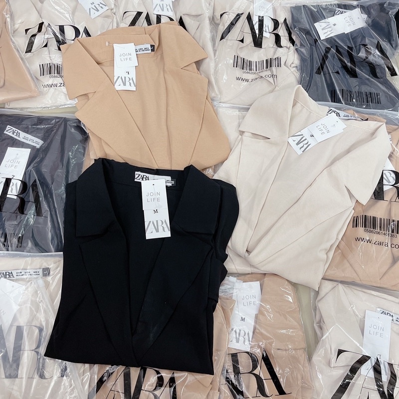 Áo Vest Tay Cộc Xinh Xắn (HÀNG LOẠI 1) Áo Khoác Blazer Tay Ngắn Ulzzang