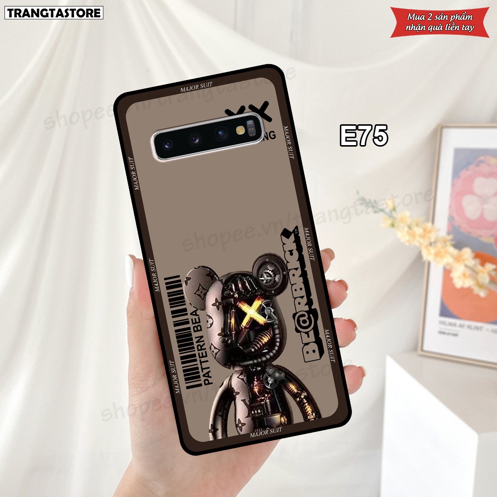 Ốp lưng Samsung S10 / S10 5G / S10 Plus / S10+ in hình gấu Bearbrick,Metal Style,Doremon siêu dễ thương chất lượng
