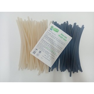 Ống hút bột gạo cong Noodle Straw túi 500g ăn được, phân hủy sinh học, bảo vệ môi trường