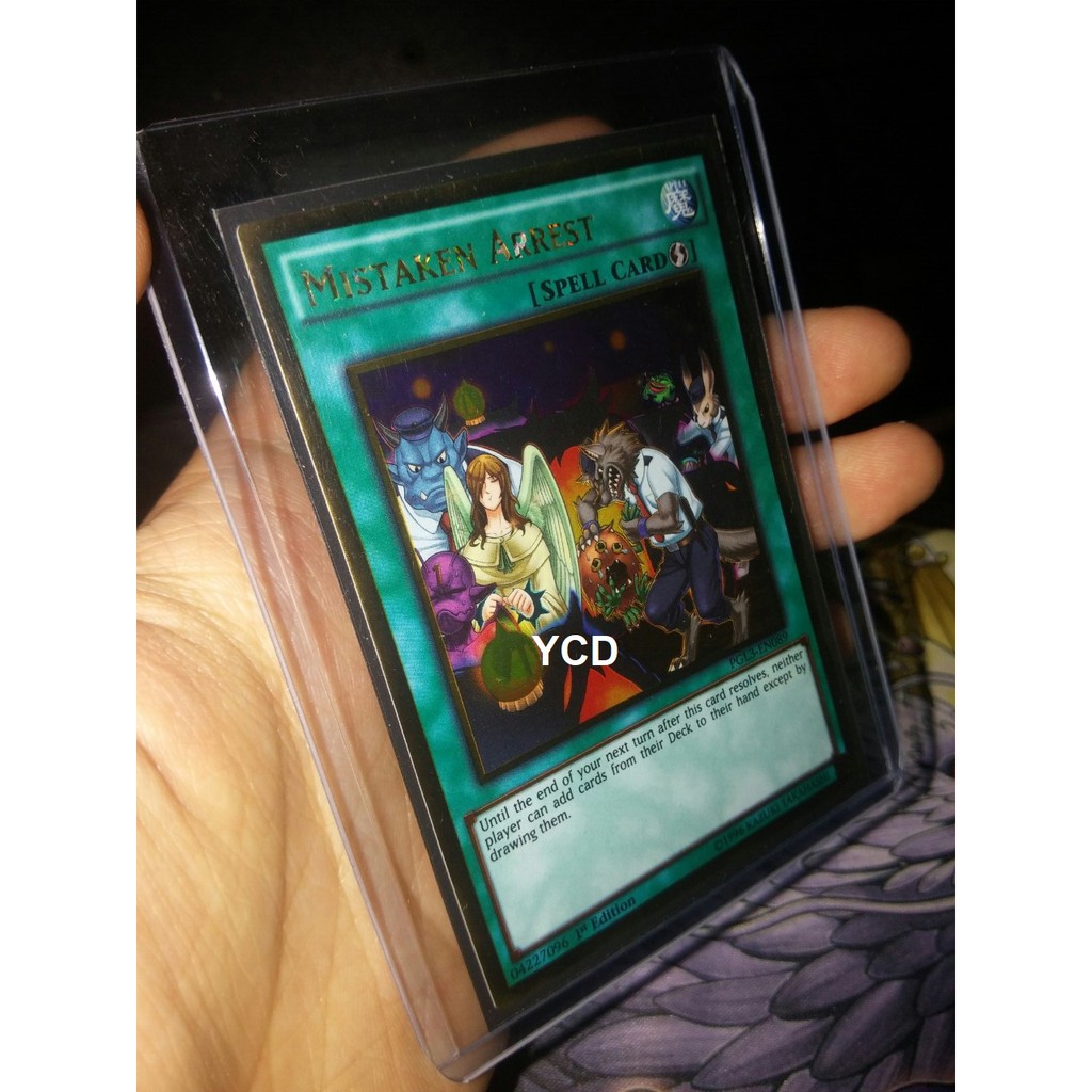 Thẻ bài yugioh chính hãng Mistaken Arrest – Gold Rare