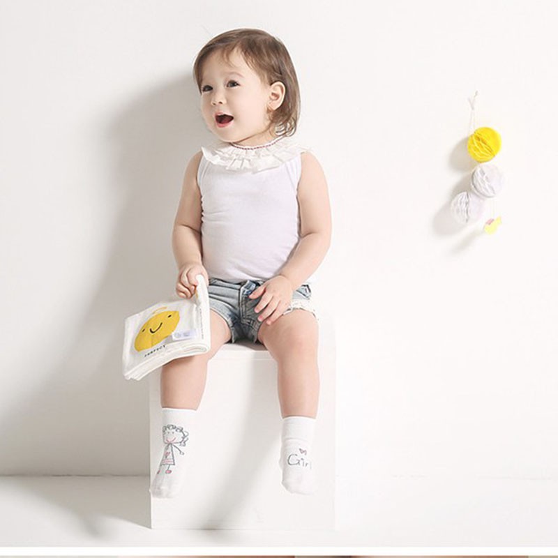Dễ Thương Vớ Cotton Chống Trượt Cho Bé