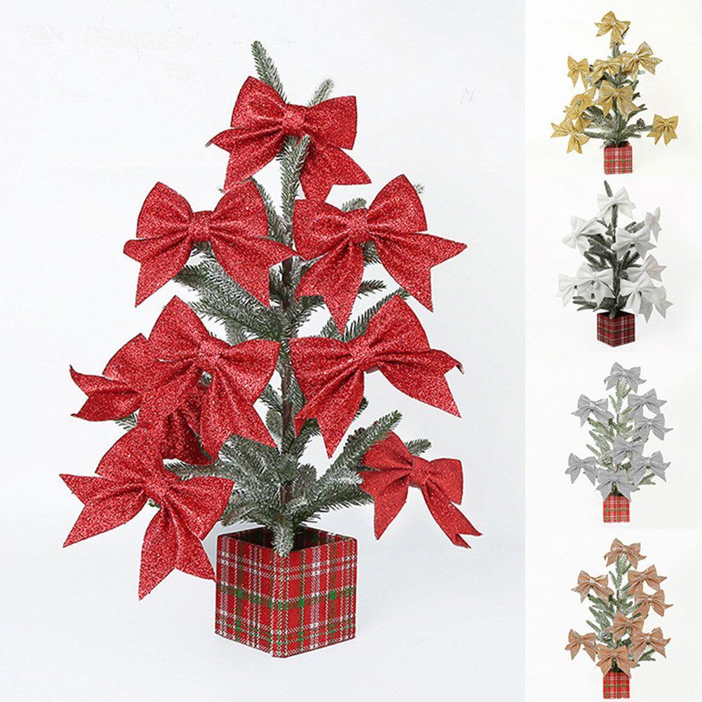 LAKAMIER Nơ Trang Trí Cây Thông Giáng Sinh Lấp Lánh