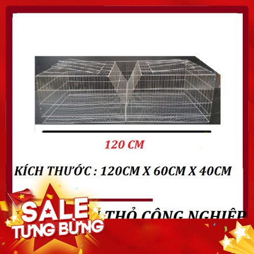 Lồng nuôi thỏ công nghiệp - Lồng nuôi thỏ sinh sản 2 ô