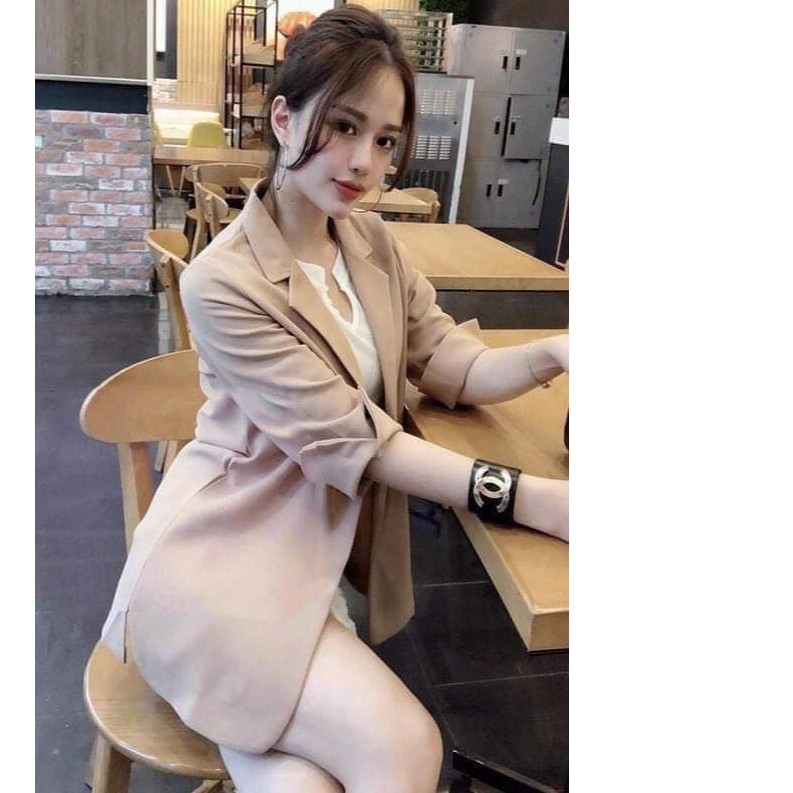 Áo khoác BLAZER trơn form ôm cao cấp màu basic | BigBuy360 - bigbuy360.vn
