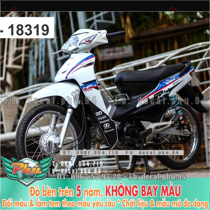 Tem rời Wave 100 HP4 trắng P -1