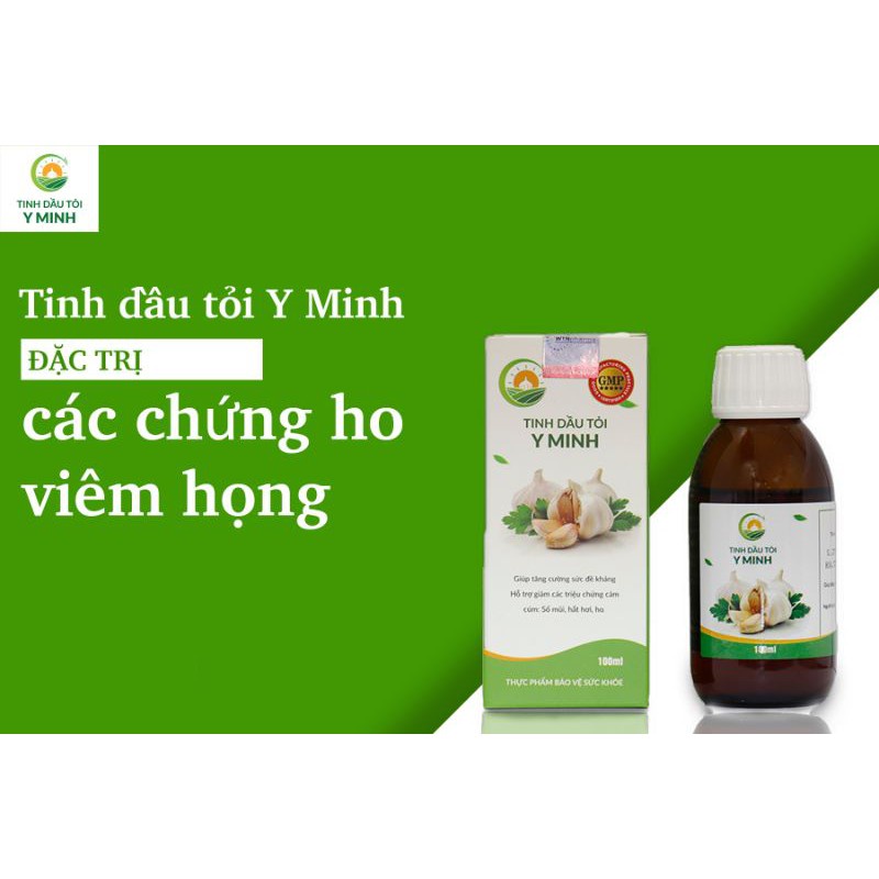 Tinh dầu tỏi Y Minh dạng Siro hương cam 100ml giúp bé ổn định đường ruột, tăng cường sức đề kháng, hỗ trợ hệ miễn dịch