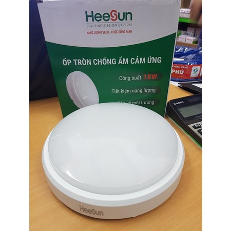 Đèn ốp nổi cảm ứng Vi Sóng tự động HEESUN 12W, 18W, OVAL chống ...