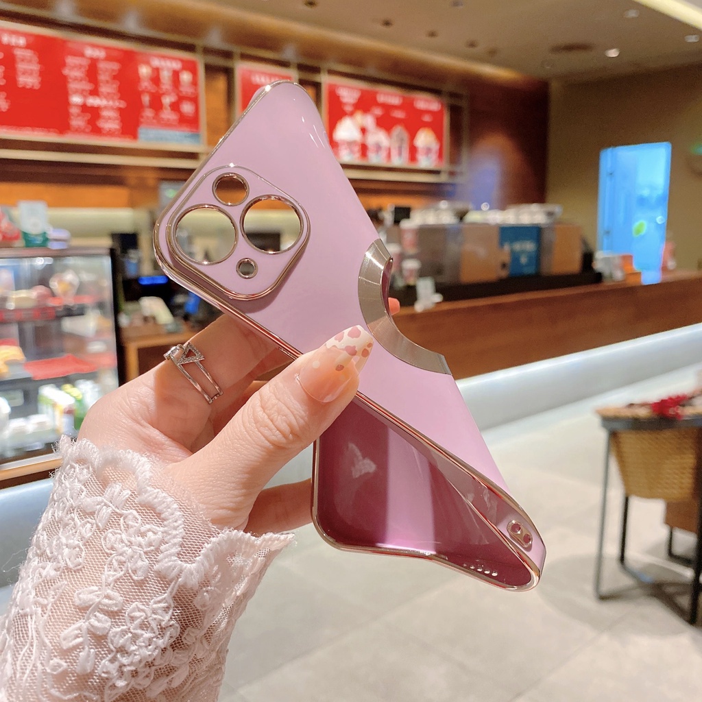 Ốp Điện Thoại TPU Mạ 6D Chống Sốc Sang Trọng Cho iPhone 13 Pro Max 12 Pro Max 11