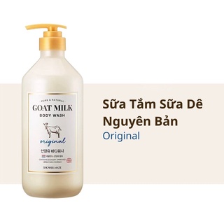 Sữa tắm sữa dê Shower Mate Goat Milk Original dưỡng ẩm cho làn da mềm mịn, an toàn cho da nhạy cảm 800ml