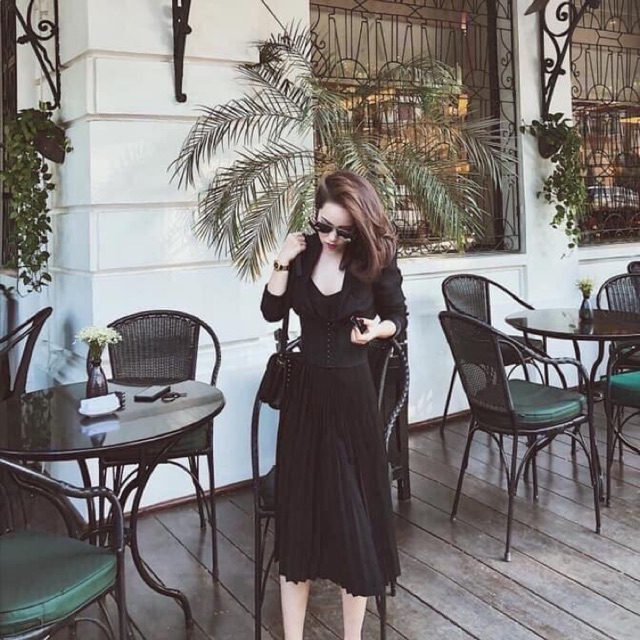 Váy xếp ly hot trend