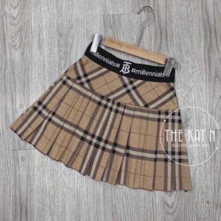 Chân Váy kẻ ô  cạp chun TB