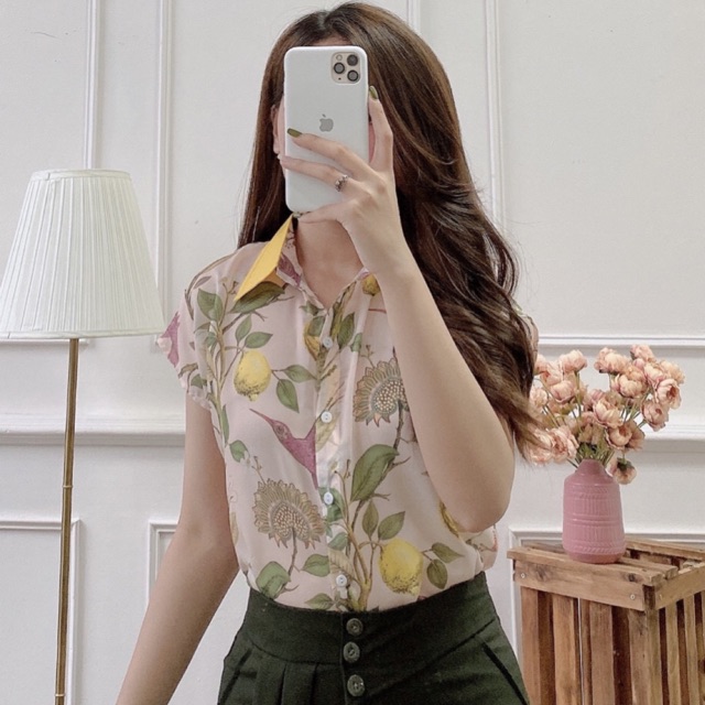 Bán sỉ áo hoa voan tơ mặc siêu nhẹ!
