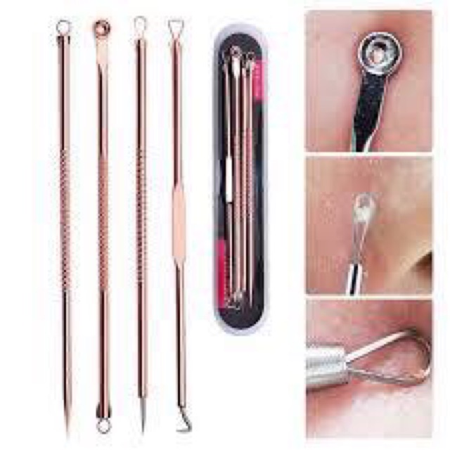 COMBO 4 DỤNG CỤ NẶN MỤN TIỆN DỤNG