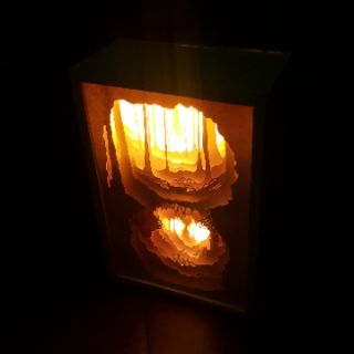 Light box nghệ thuật kirigami tự làm