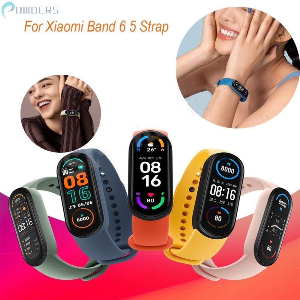 1 Dây Đeo Đồng Hồ Silicone TPU + TPE 200-220mm Không Độc Hại Cho Mi Band 5 / 6