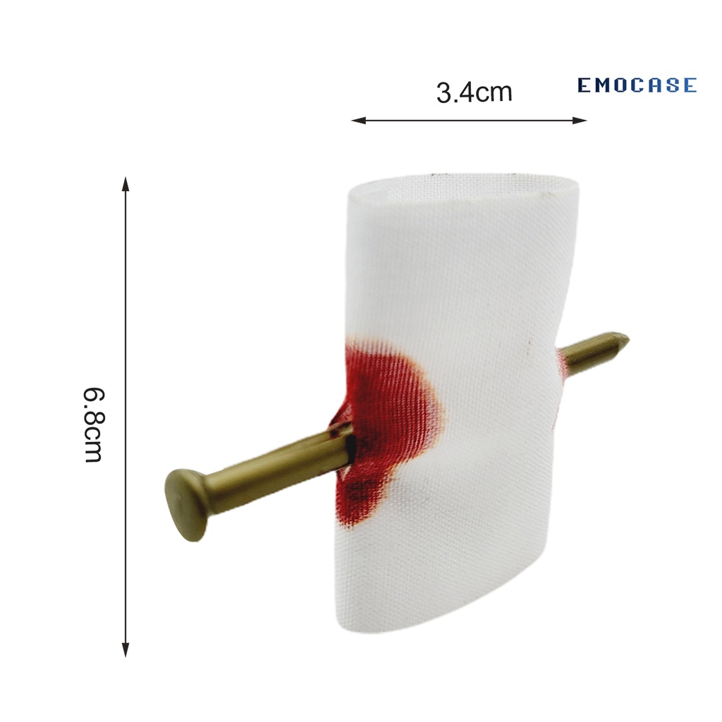 Set 5 Đinh Nhựa Xuyên Ngón Tay Hóa Trang Halloween Độc Đáo