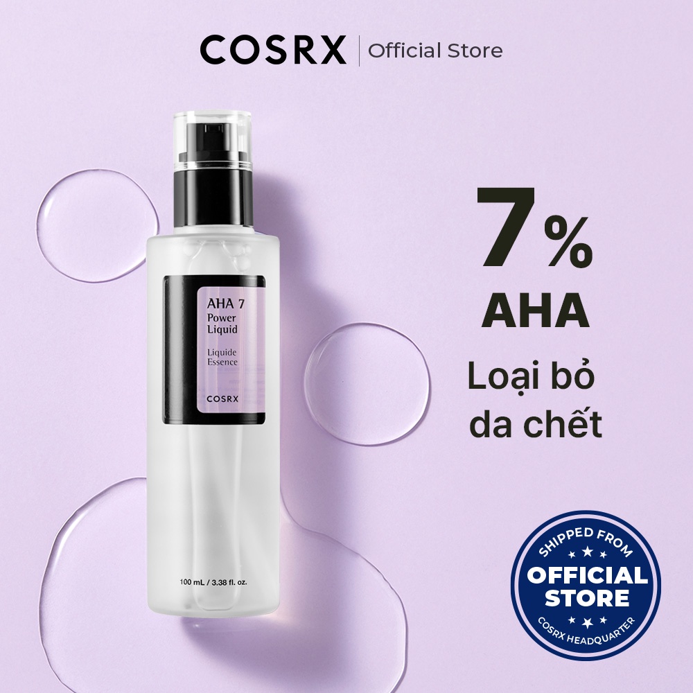 Nước cân bằng da COSRX AHA Whitehead Power Liquid AHA 7% 2% Niacinamide 2% 100mL